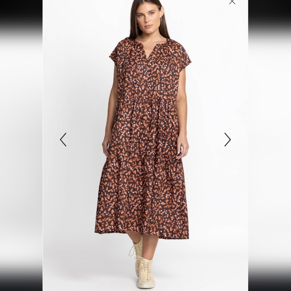 Johnny Was Dresses & Skirts - Johnny Was Calme Printed Dress 100% Cotton XL